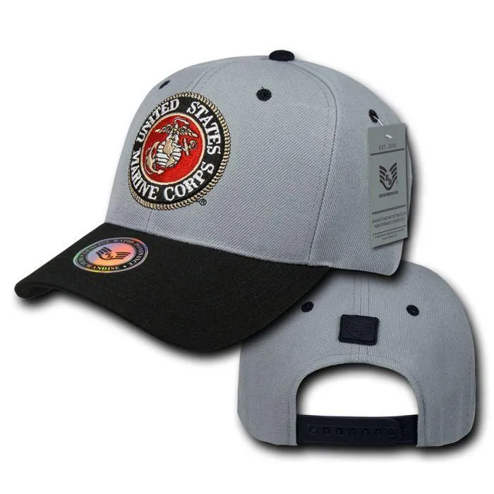 1 Dozen Air Force Navy Coast Guard Army Marines Workout Baseball Hats Caps Wholesale Lots