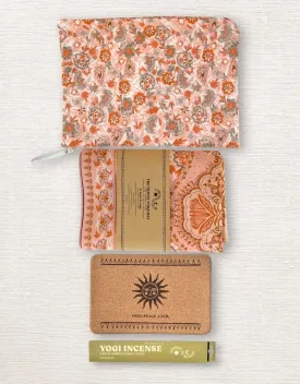 1 mm Travel Yoga Mat   Block Pack Salty Peach