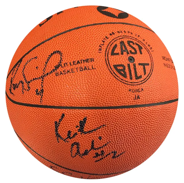 1990-91 Miami Heat Autographed Spalding Hybrid Leather Basketball