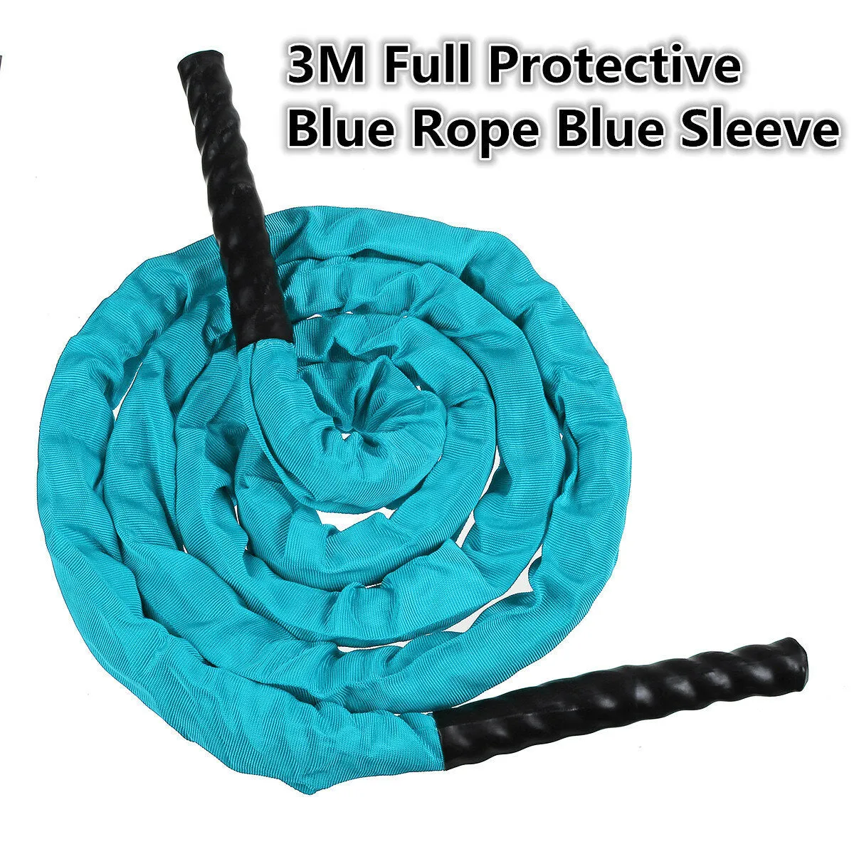 3-Colors 25mm Dia. Fitness Heavy Jump Rope 300CM Weighted Battle Skipping Ropes Power Improve Muscle Strength Training Rope