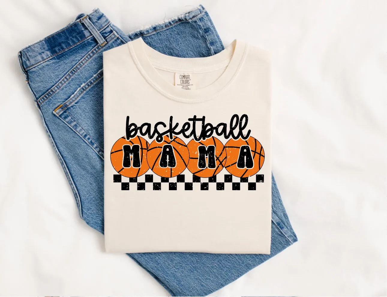 4 Basketballs Mama DTF Transfer