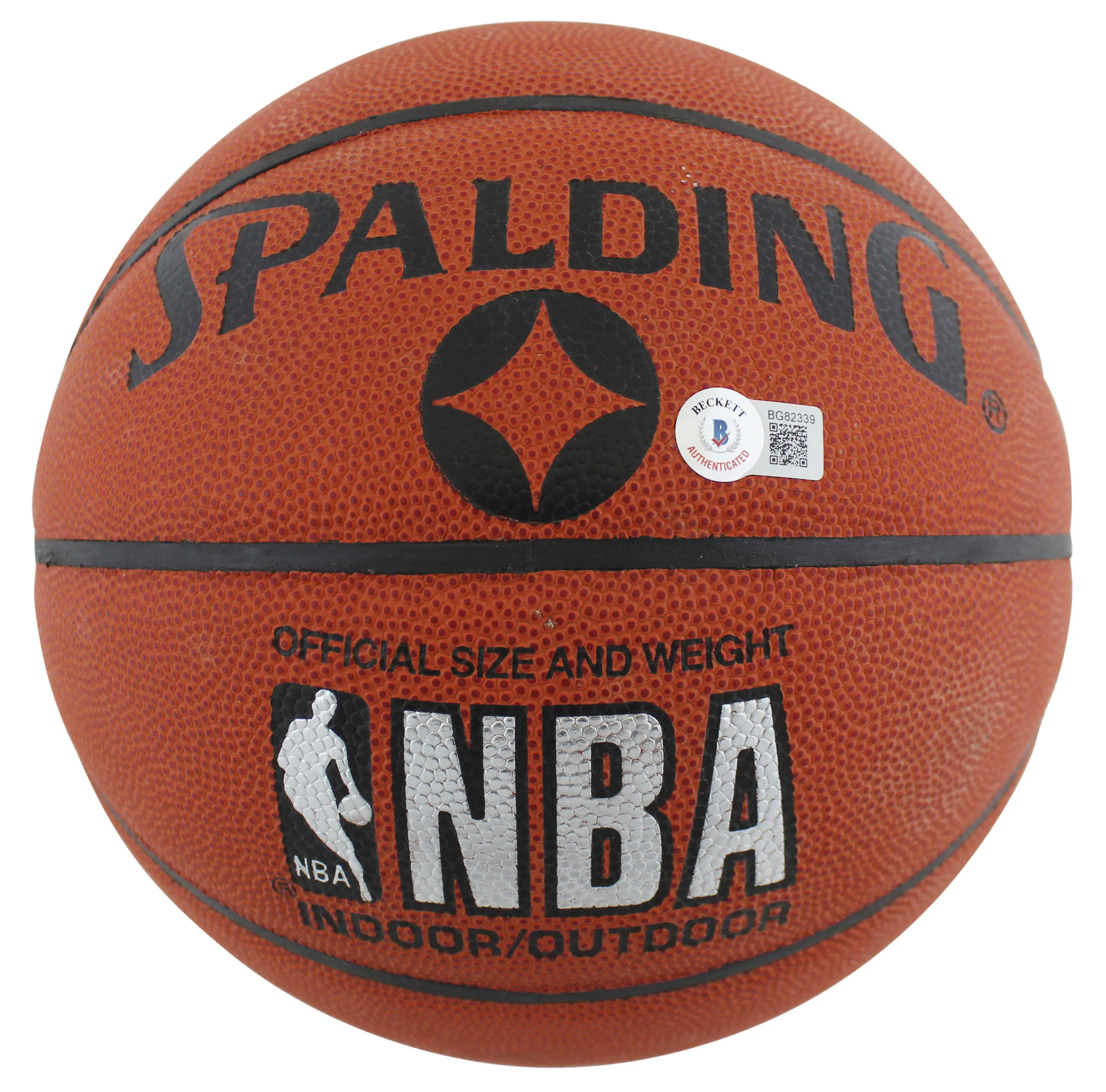 76ers Julius "Dr. J" Erving Authentic Signed Spalding Basketball BAS #BG82339