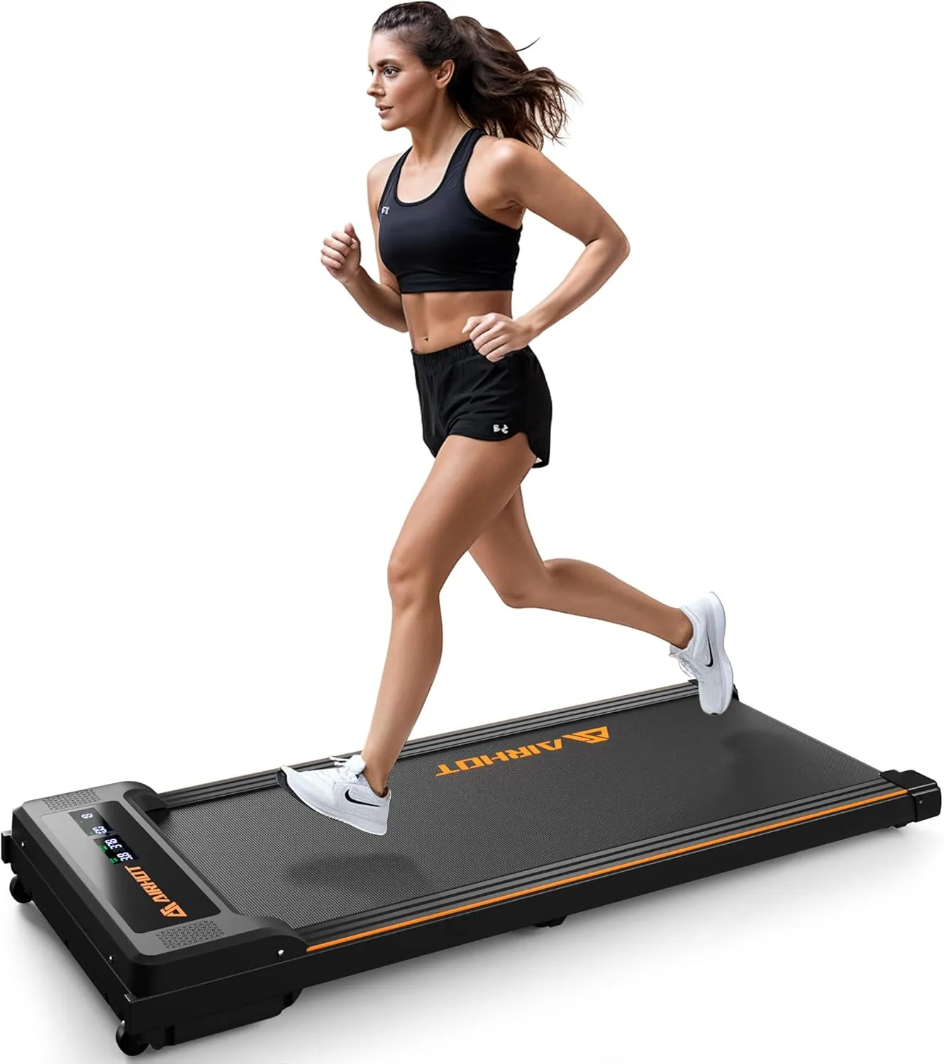 AIRHOT 2in1 Walking Pad Treadmill, 2.5HP Motor Walking Pad with LED Display and Remote Control, Running Machine for Home Office Use