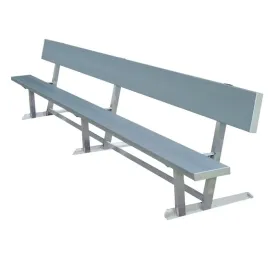 Aluminum Bench 21 Feet with back Team Player - Model TPB21WB
