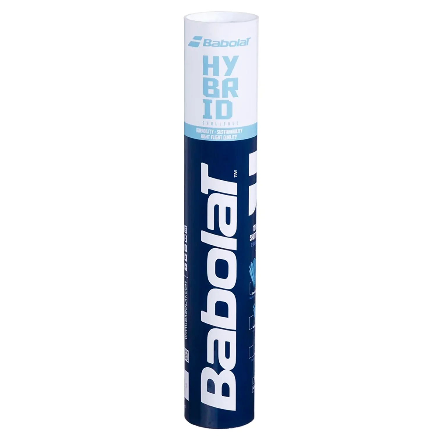 Babolat Hybrid Shuttle Cock (Pack of 12 Cocks)