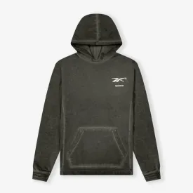 Basketball Court Top Bi-Dye Hoodie - Black