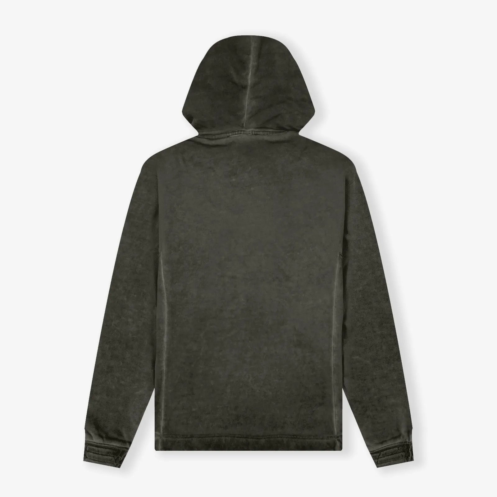 Basketball Court Top Bi-Dye Hoodie - Black