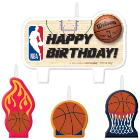 Basketball NBA Candle Set, 4 Count