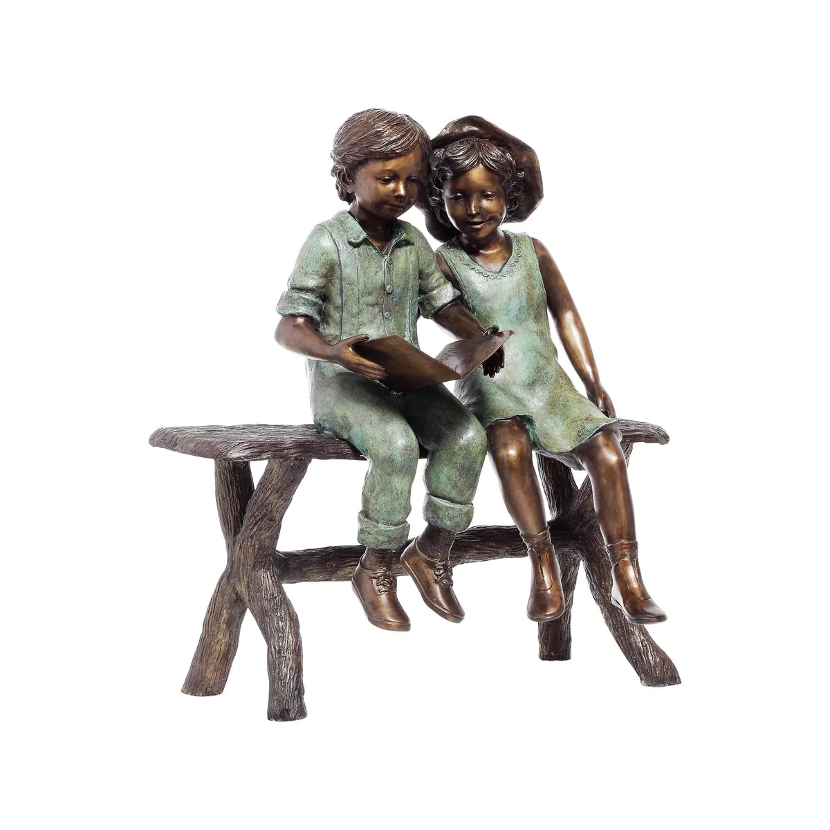 Best Friends Reading Statue