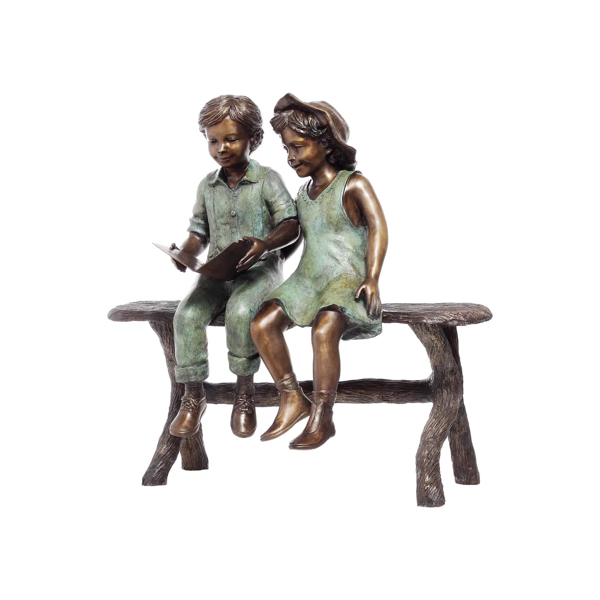 Best Friends Reading Statue