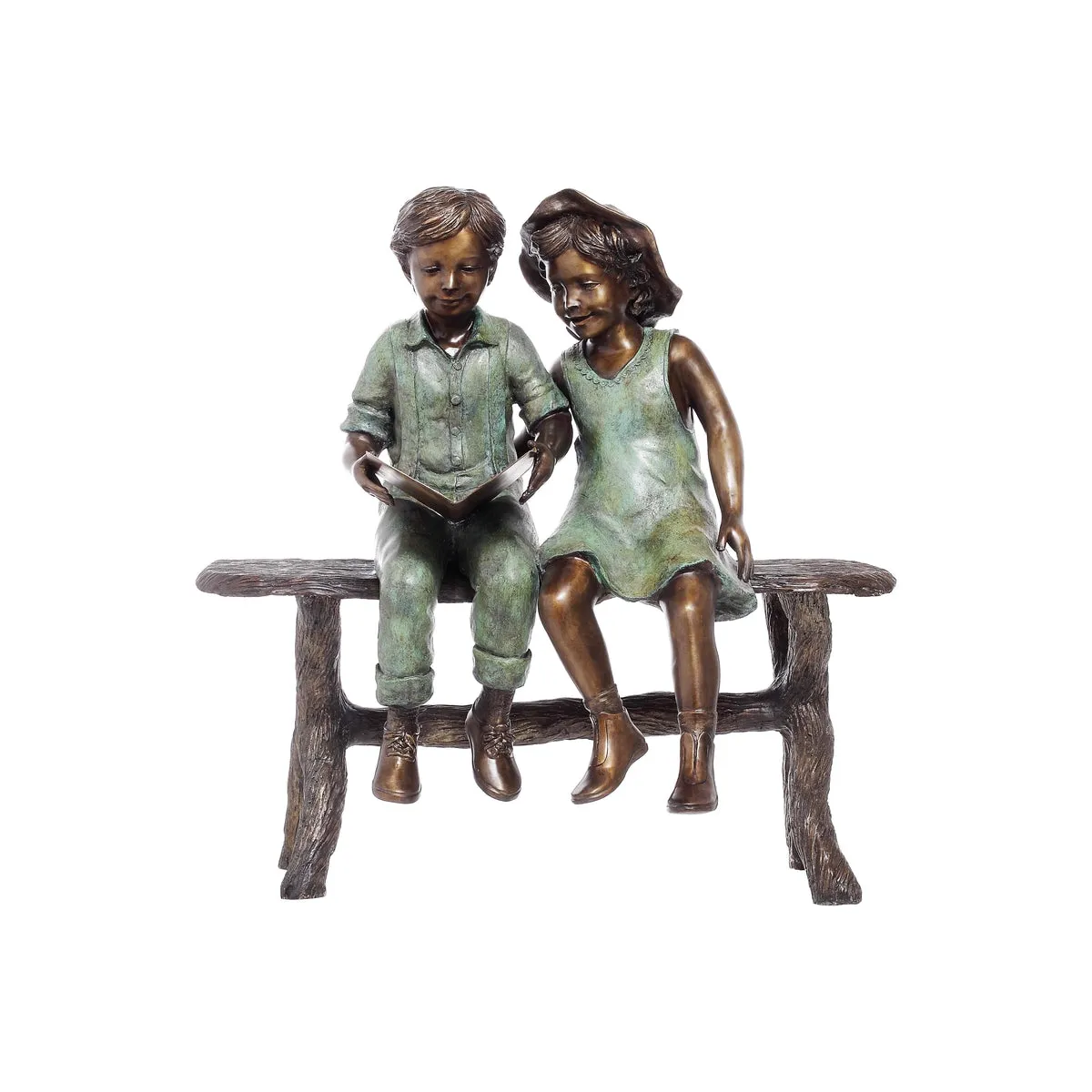 Best Friends Reading Statue