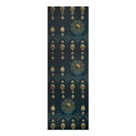 Blue & Gold Peace Foam Yoga Mat
