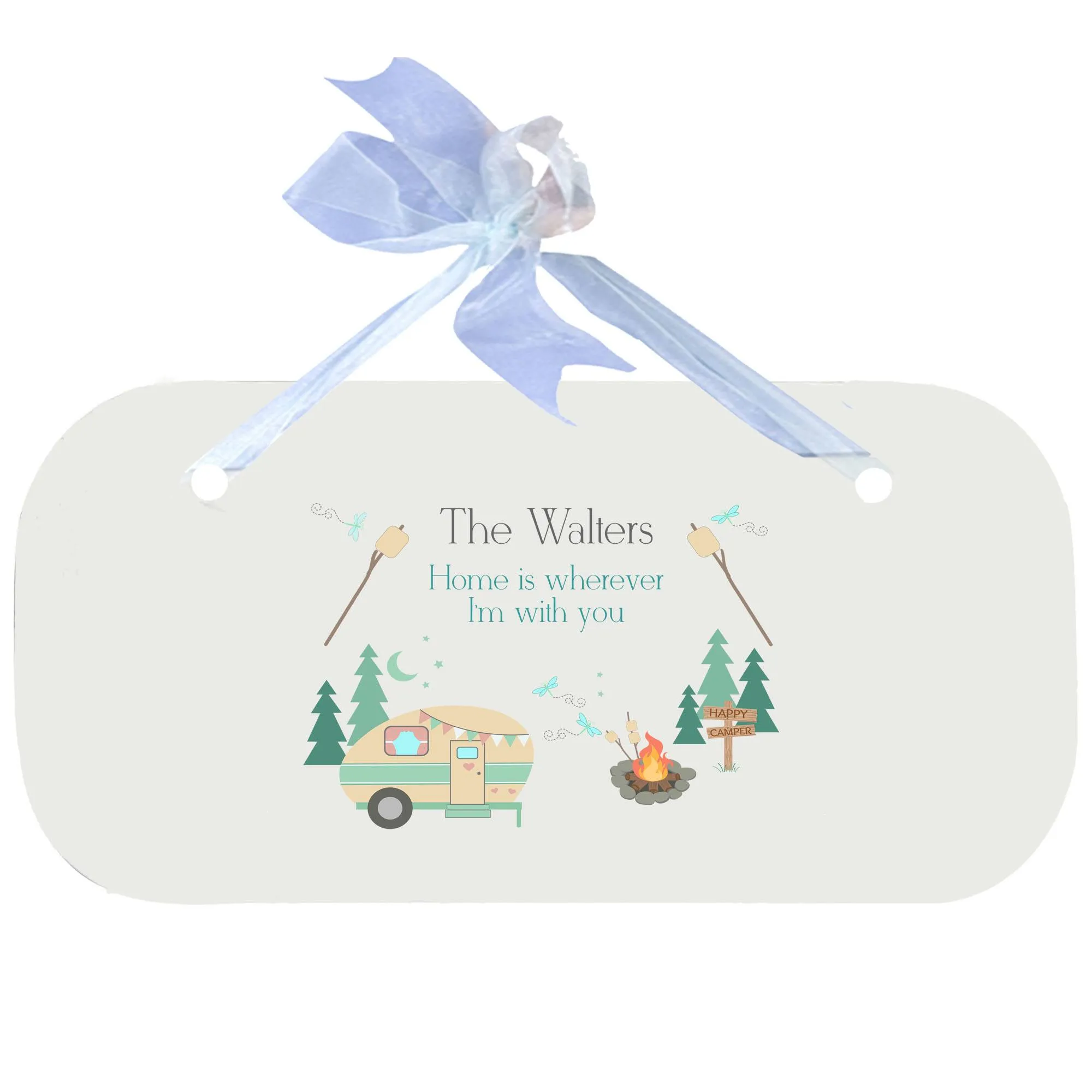Blue Wall Plaque - Camp Smores
