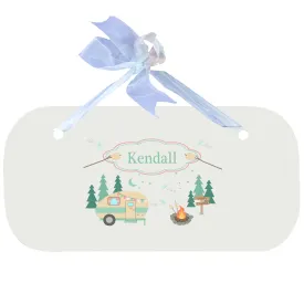 Blue Wall Plaque - Camp Smores