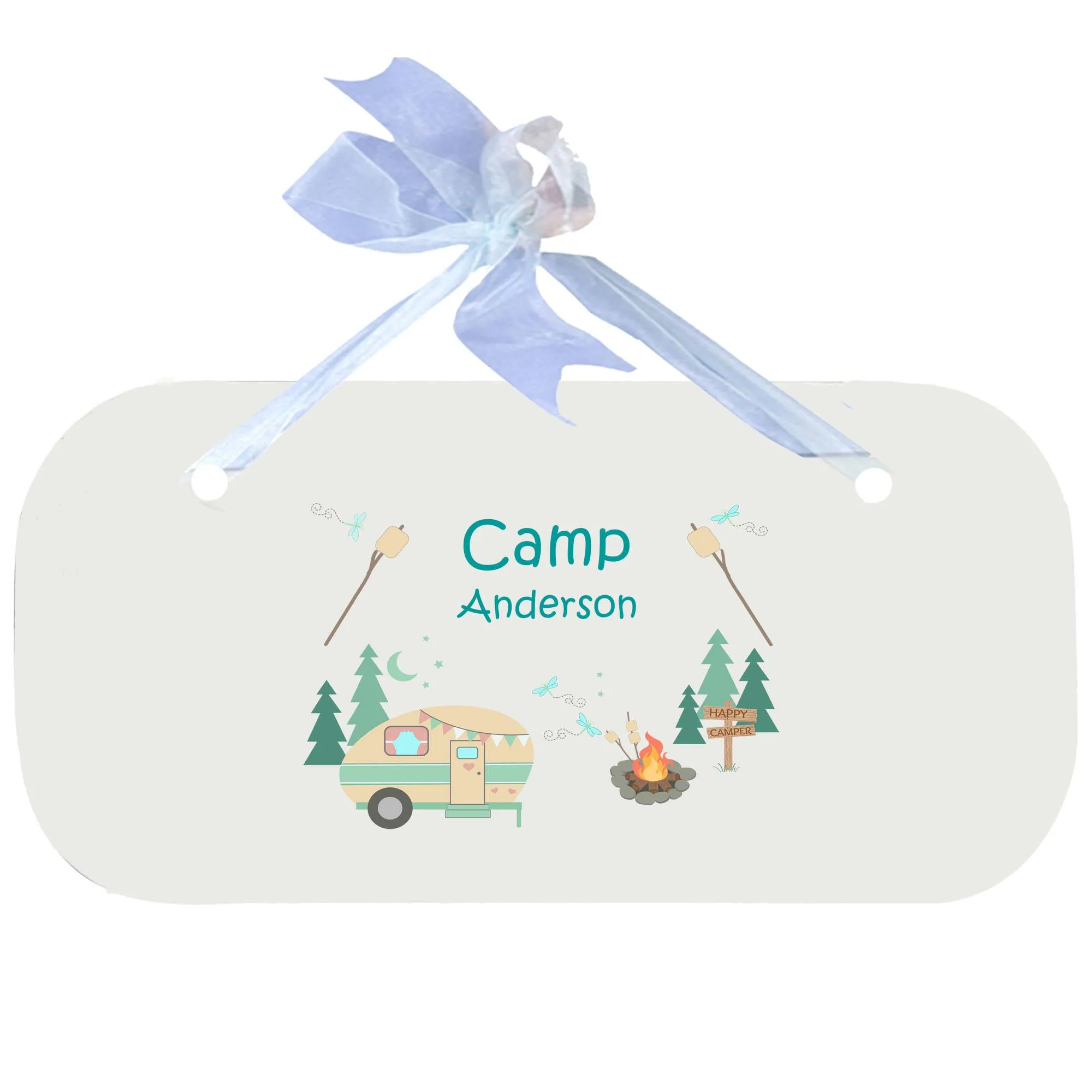 Blue Wall Plaque - Camp Smores
