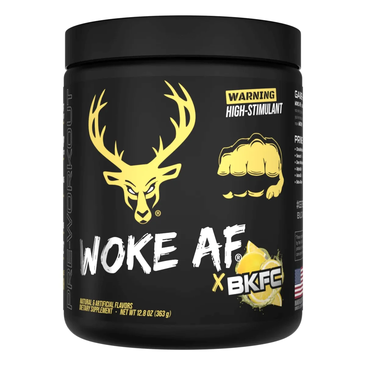 Bucked Up, Woke AF, High Stimulant Pre-Workout, 30 Servings