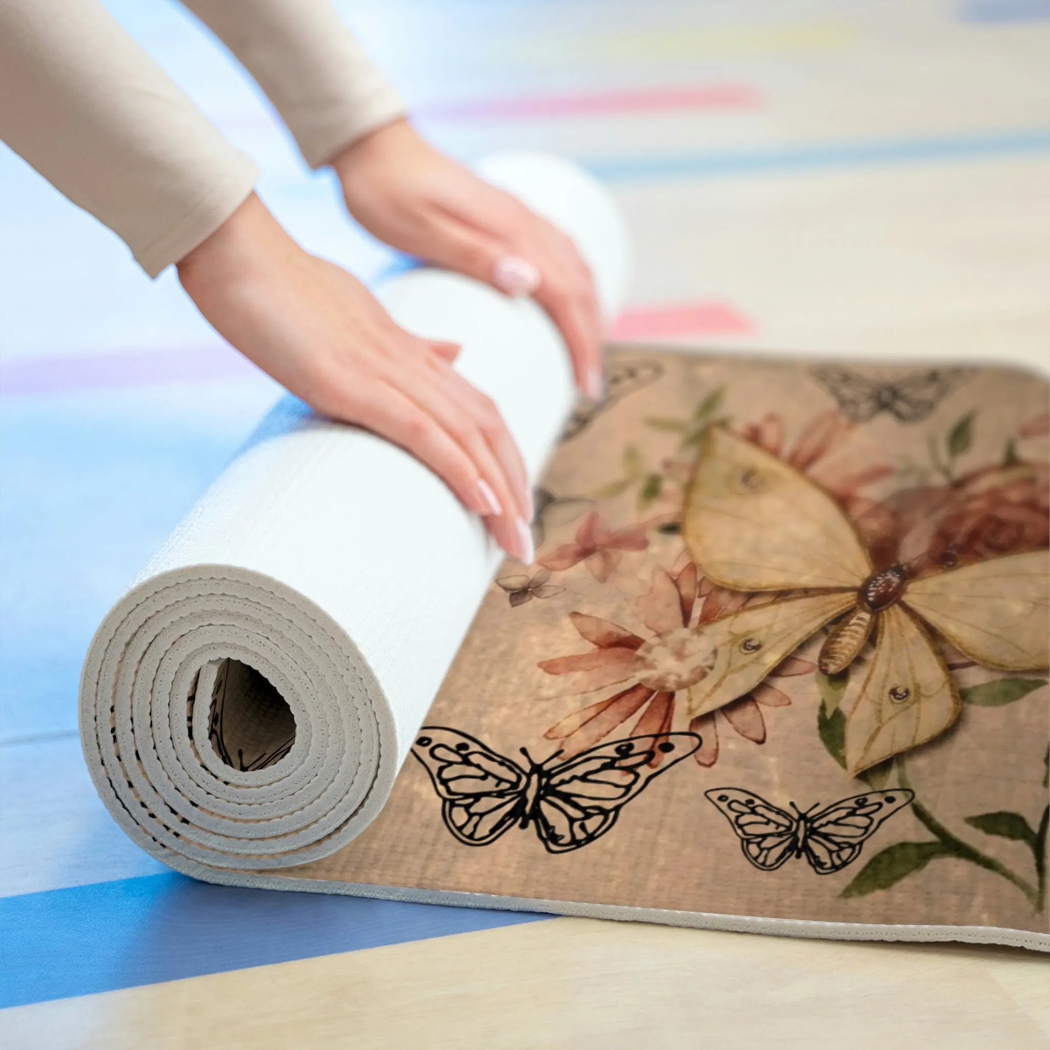Butterfly Foam Yoga Mat