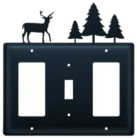 Deer & Pine Trees Single GFI CUSTOM Product Switch GFI CUSTOM Product