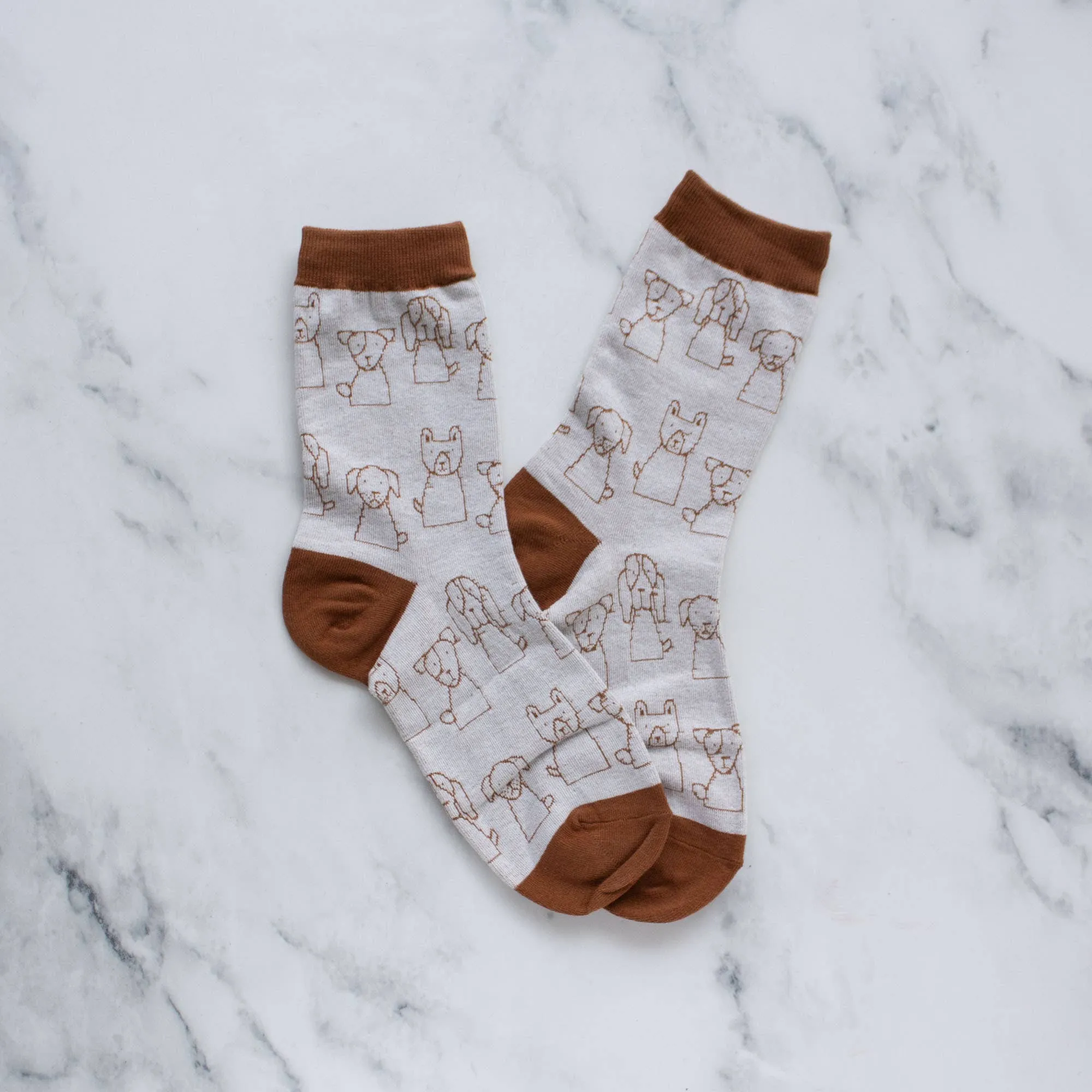 Dog Outline Casual Socks