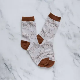 Dog Outline Casual Socks