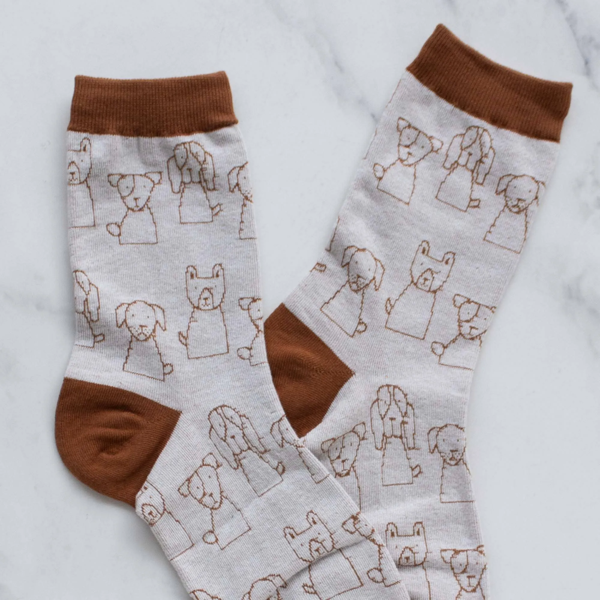Dog Outline Casual Socks
