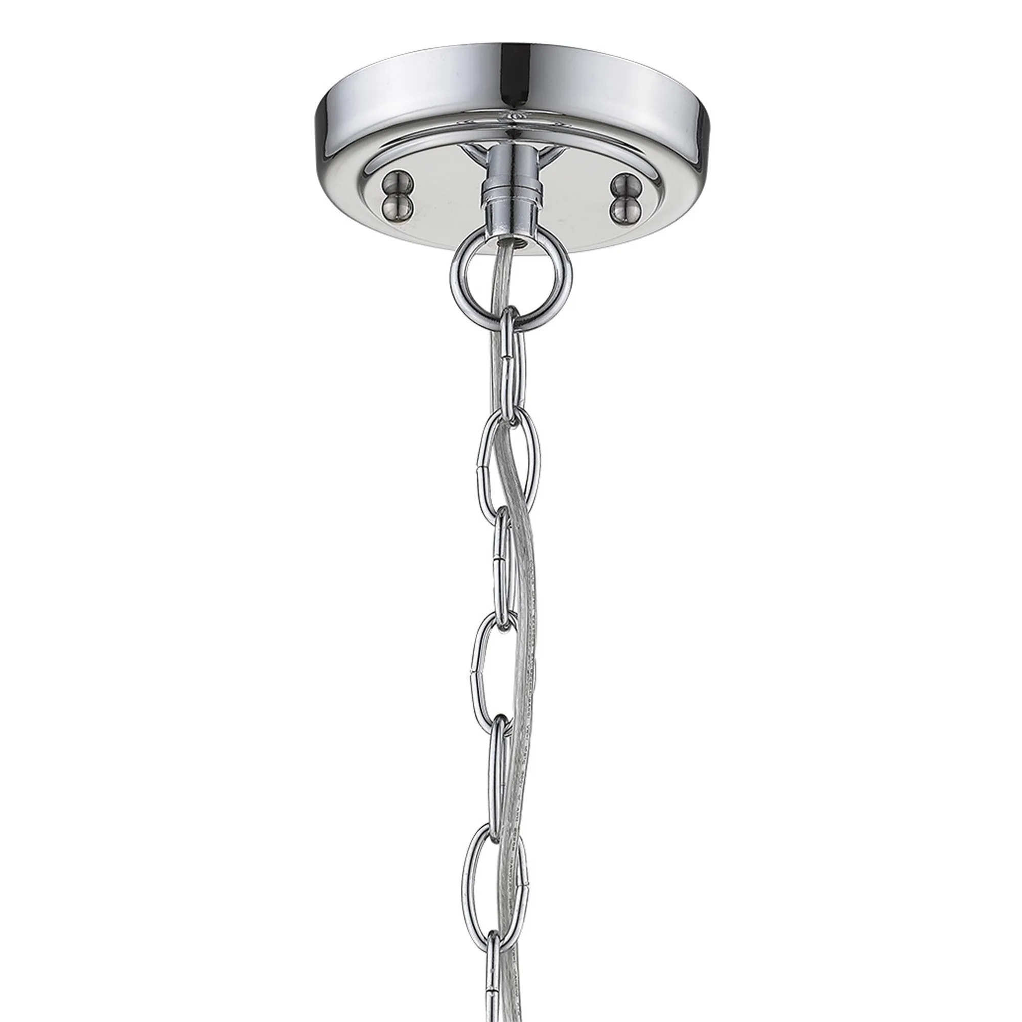 Dylan 3-Light Chrome Hanging Lantern By Homeroots