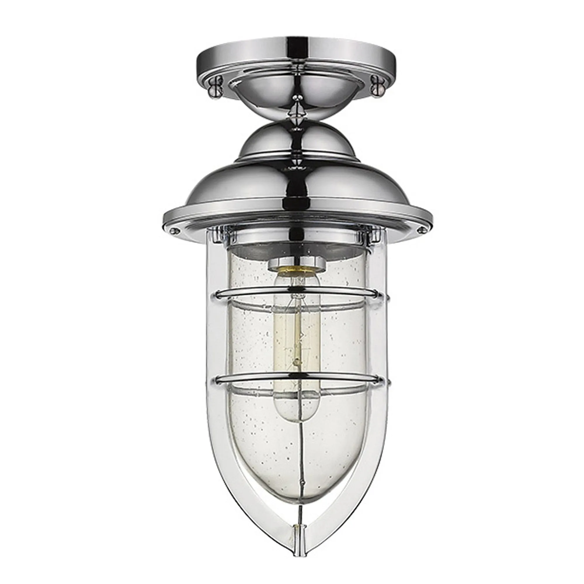 Dylan 3-Light Chrome Hanging Lantern By Homeroots