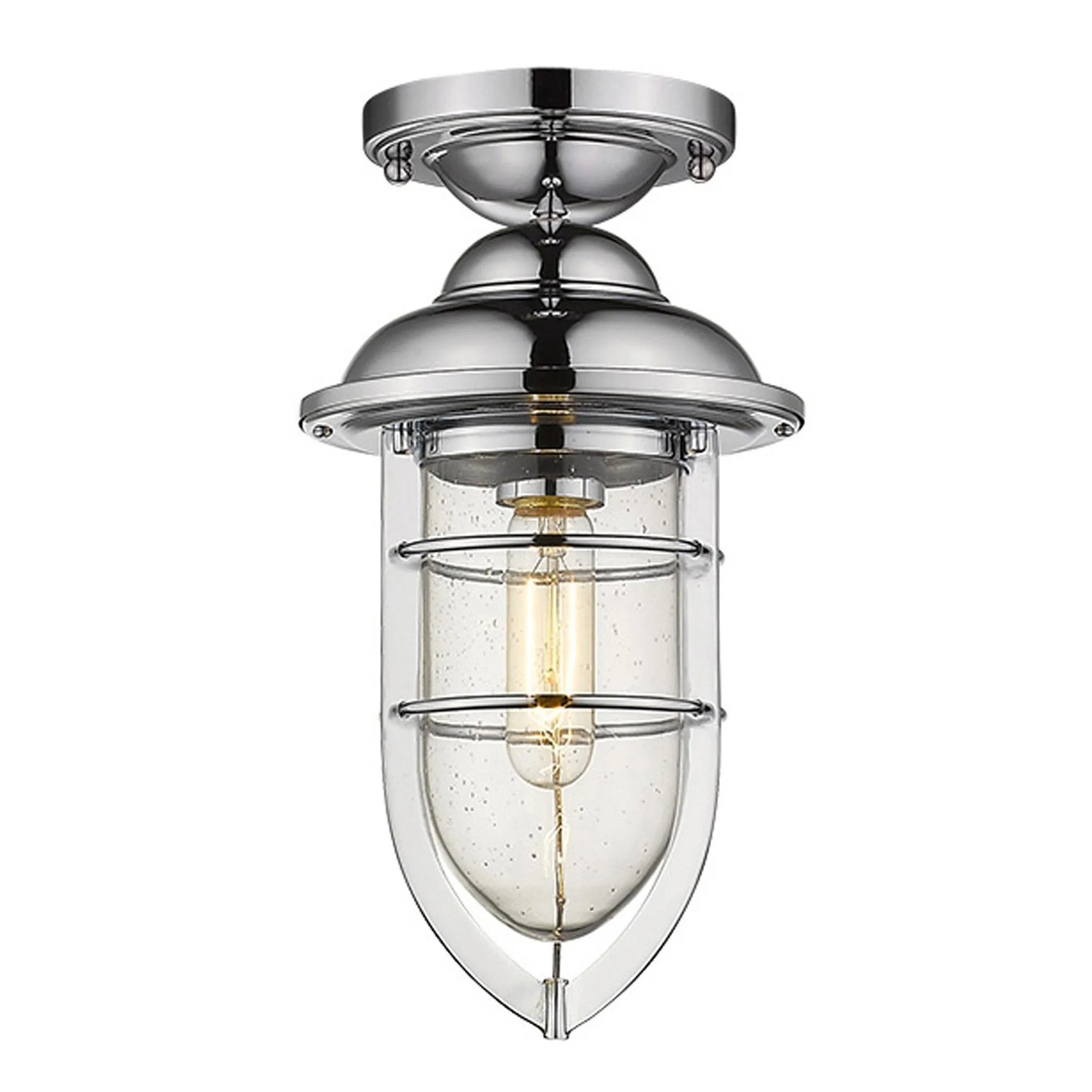 Dylan 3-Light Chrome Hanging Lantern By Homeroots