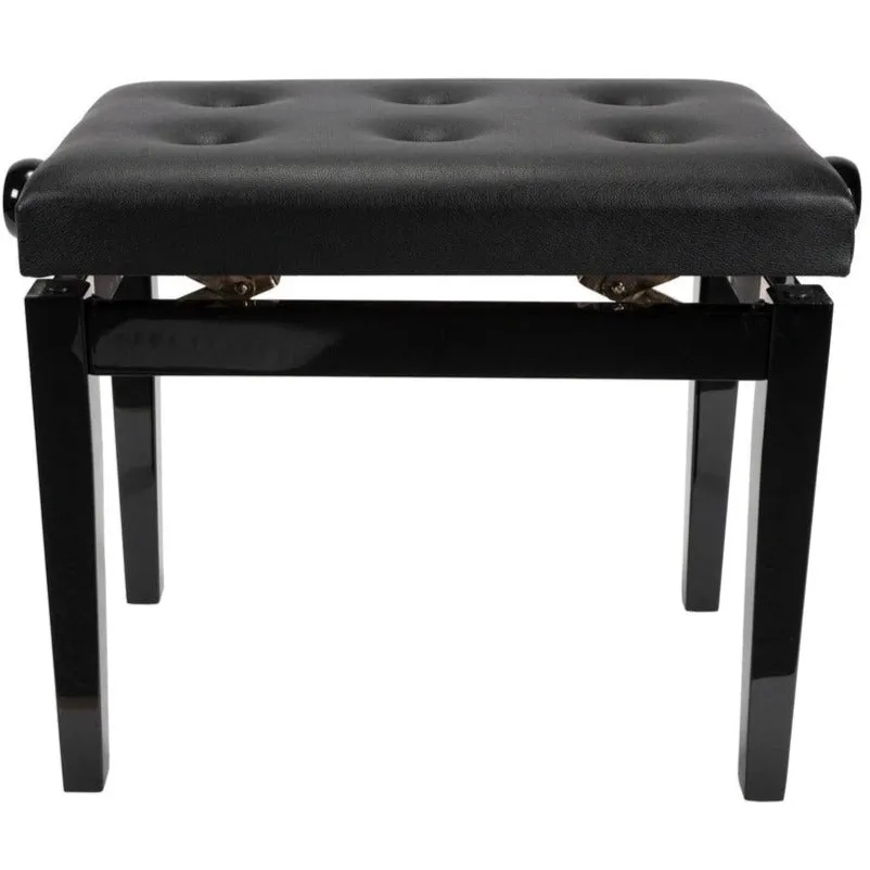 Easy Music Center HY-PJ009 Adjustable Piano Bench, Tufted Top, Black