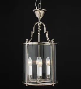 Elegant Silver Nickel Ceiling Lantern