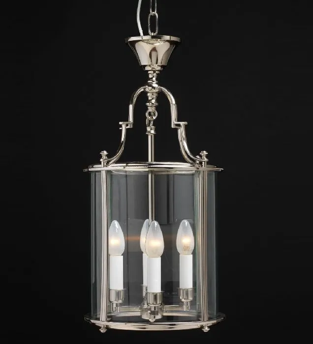 Elegant Silver Nickel Ceiling Lantern