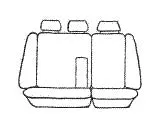 Esteem Velour Seat Covers Set Suits Mitsubishi Pajero GLX-R VRX Exceed 1/2009-On Wagon 3 Rows
