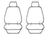 Esteem Velour Seat Covers Set Suits Mitsubishi Pajero GLX-R VRX Exceed 1/2009-On Wagon 3 Rows
