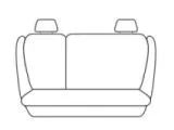 Esteem Velour Seat Covers Set Suits Nissan Tiida Hatch 2006-On 2 Rows