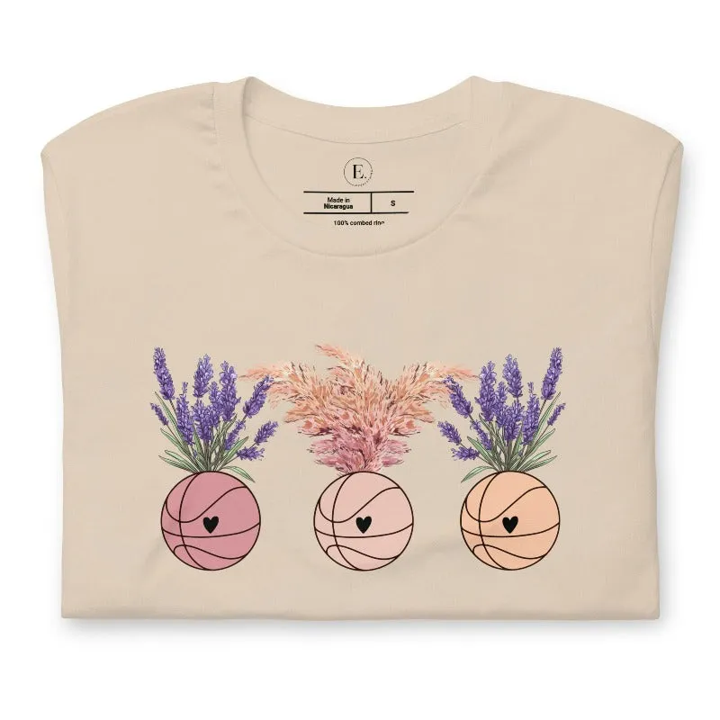 Floral Basketballs T-Shirt