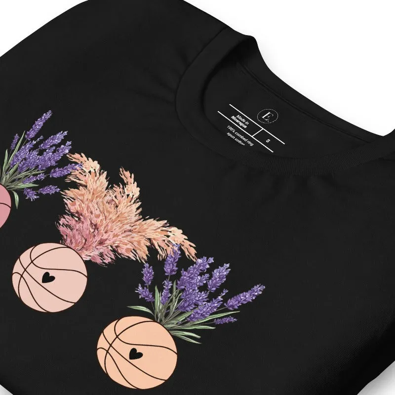 Floral Basketballs T-Shirt