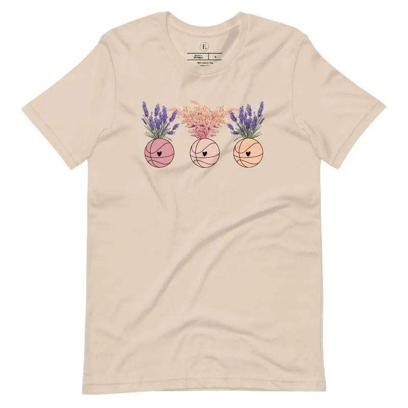Floral Basketballs T-Shirt