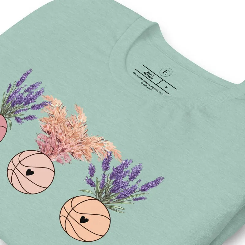 Floral Basketballs T-Shirt