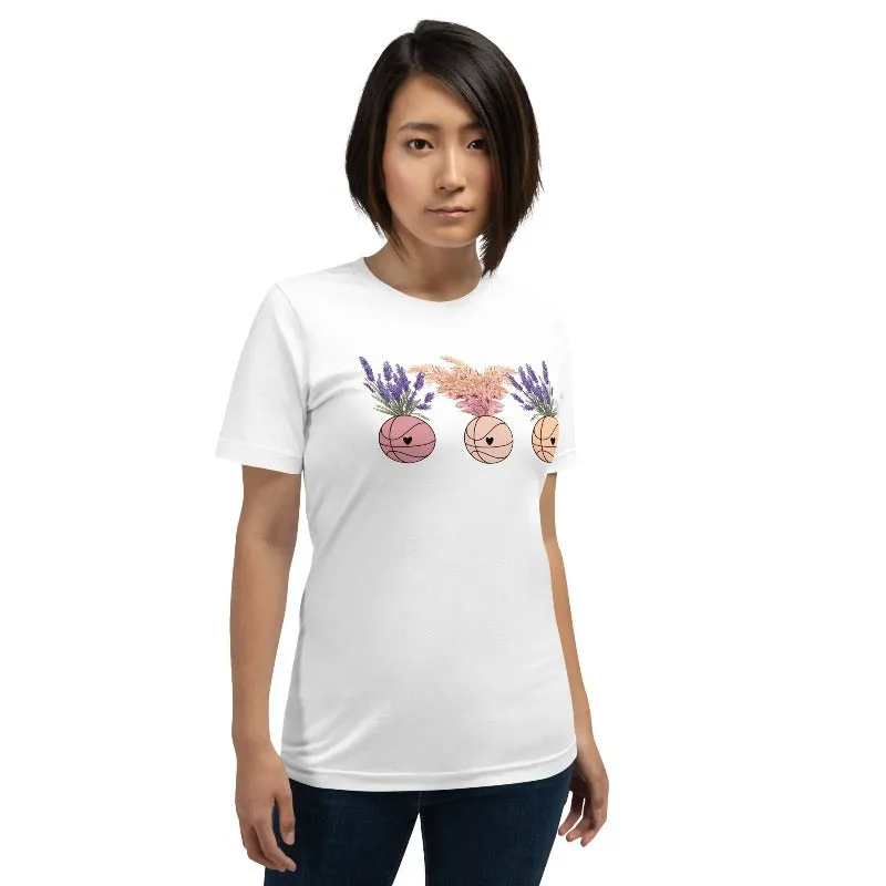 Floral Basketballs T-Shirt