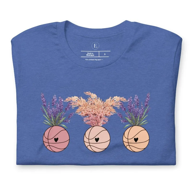 Floral Basketballs T-Shirt
