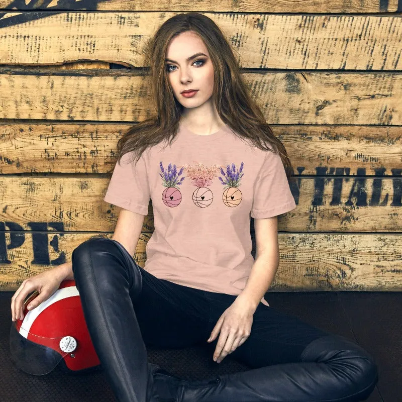 Floral Basketballs T-Shirt