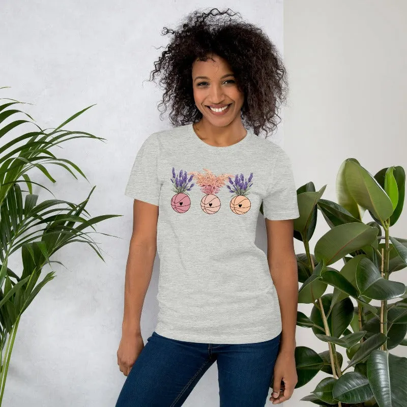 Floral Basketballs T-Shirt