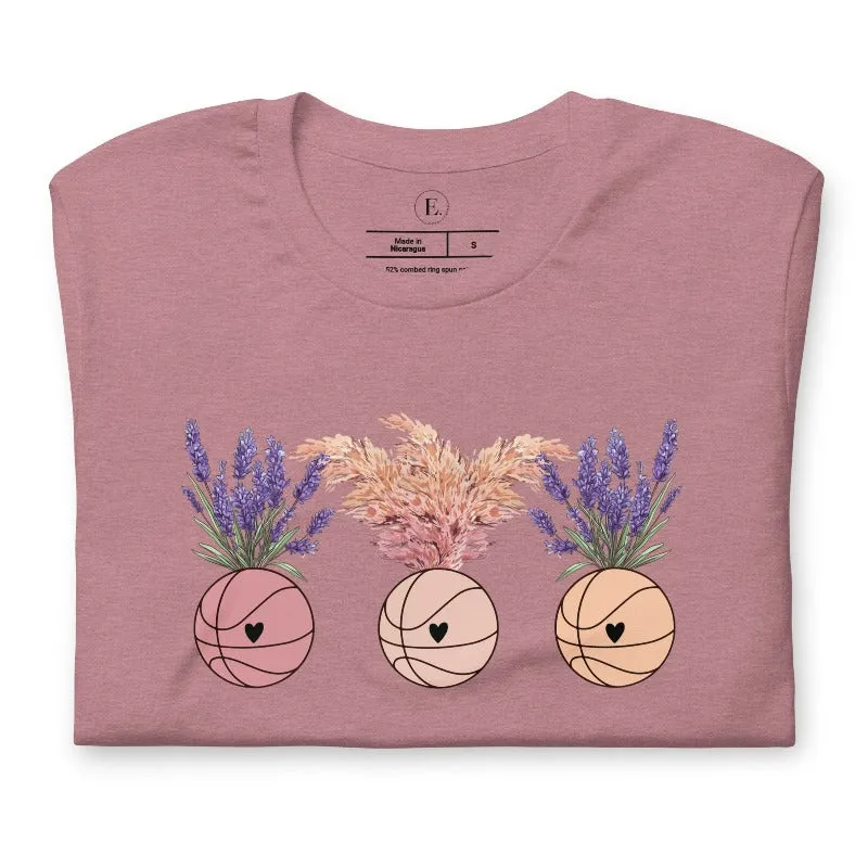 Floral Basketballs T-Shirt
