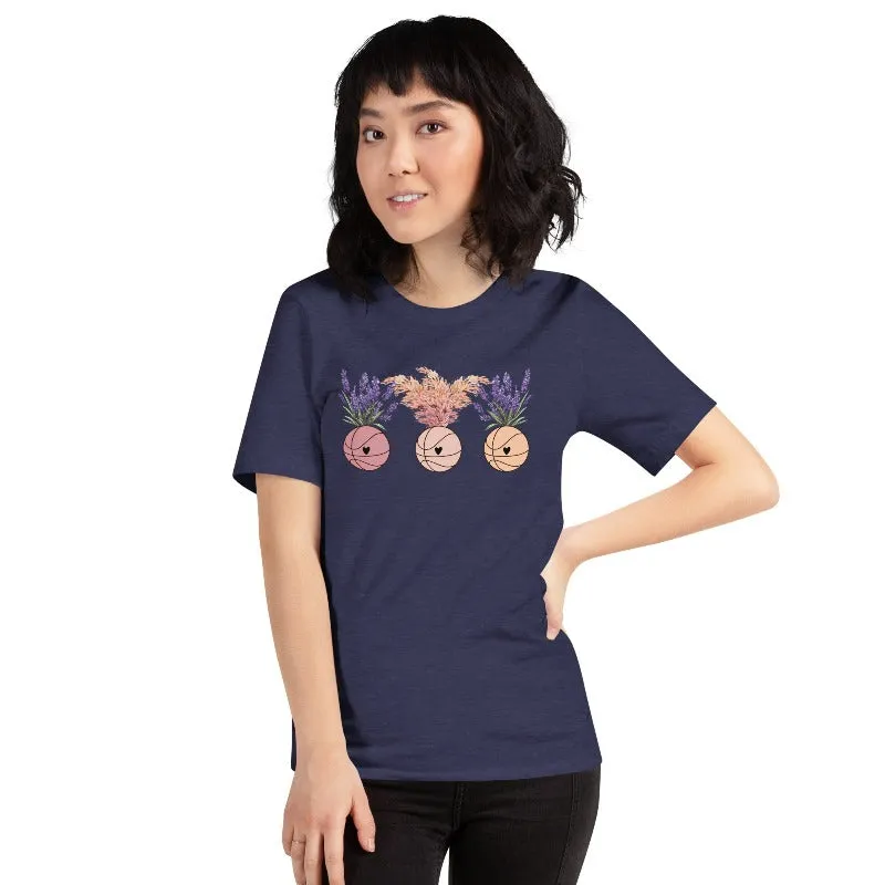 Floral Basketballs T-Shirt