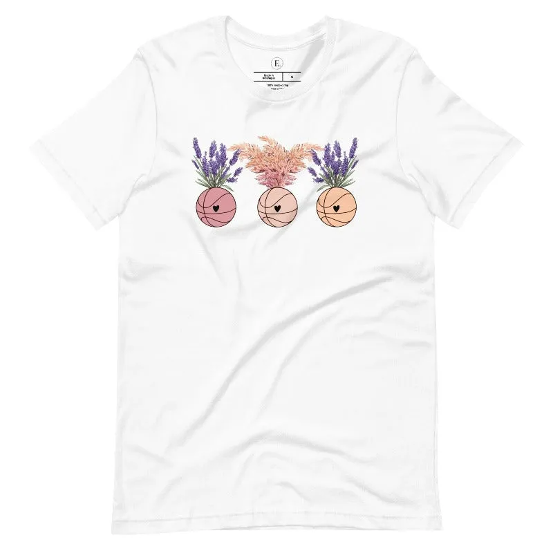 Floral Basketballs T-Shirt
