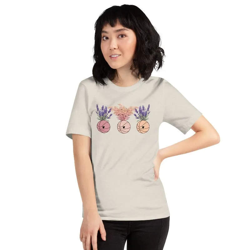 Floral Basketballs T-Shirt