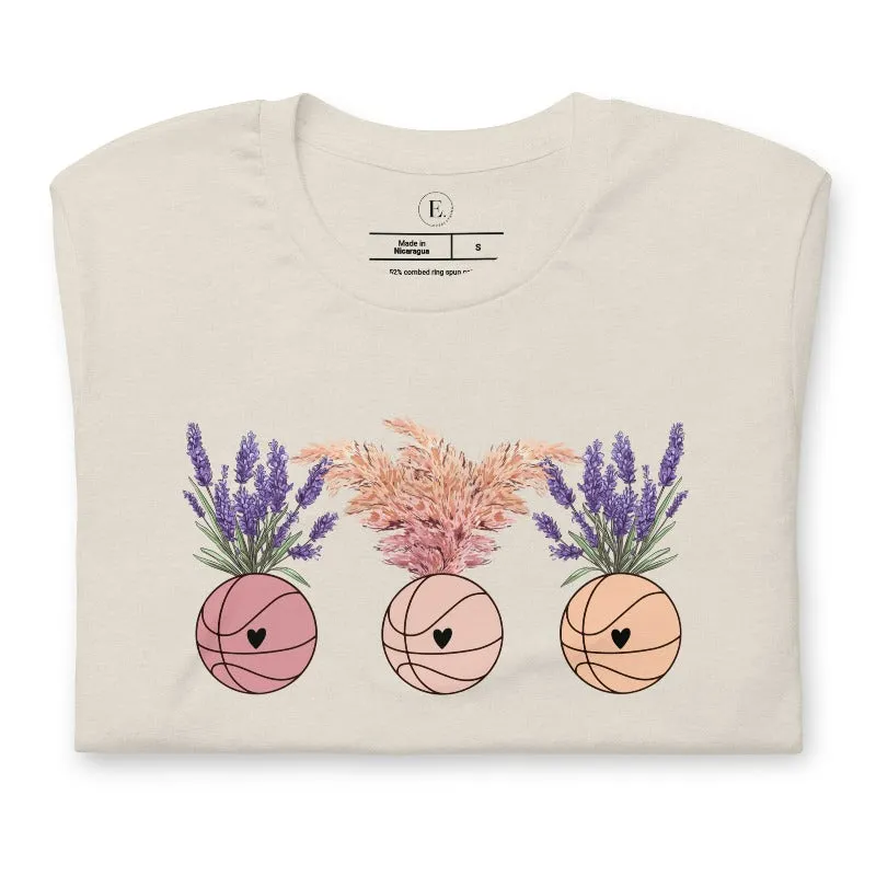 Floral Basketballs T-Shirt