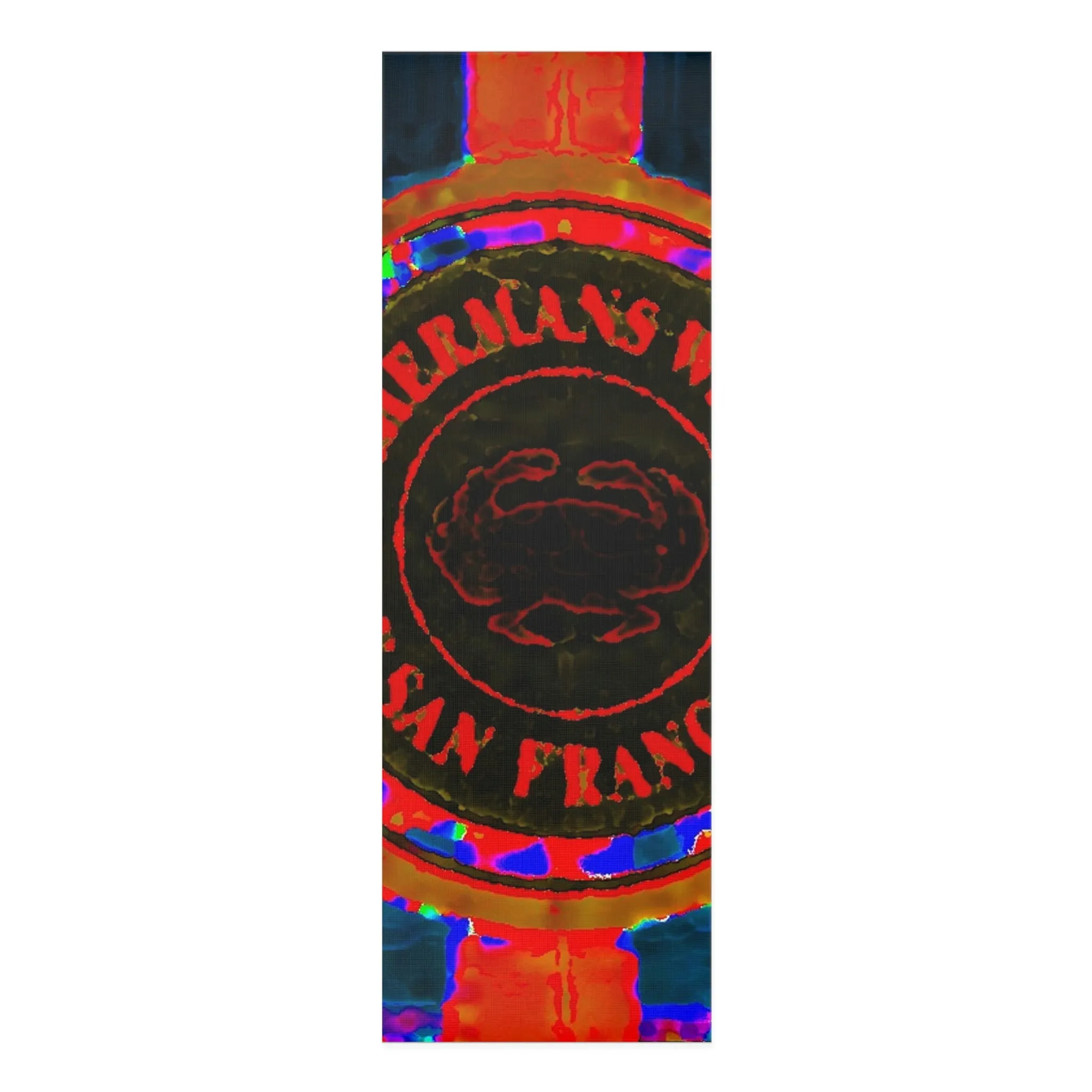 Foam Yoga Mat ...  "No.9 Fishermen's Grotto - Fishermen's Wharf, SF, California" ... Family Archives: 1970's ... Original Works ...