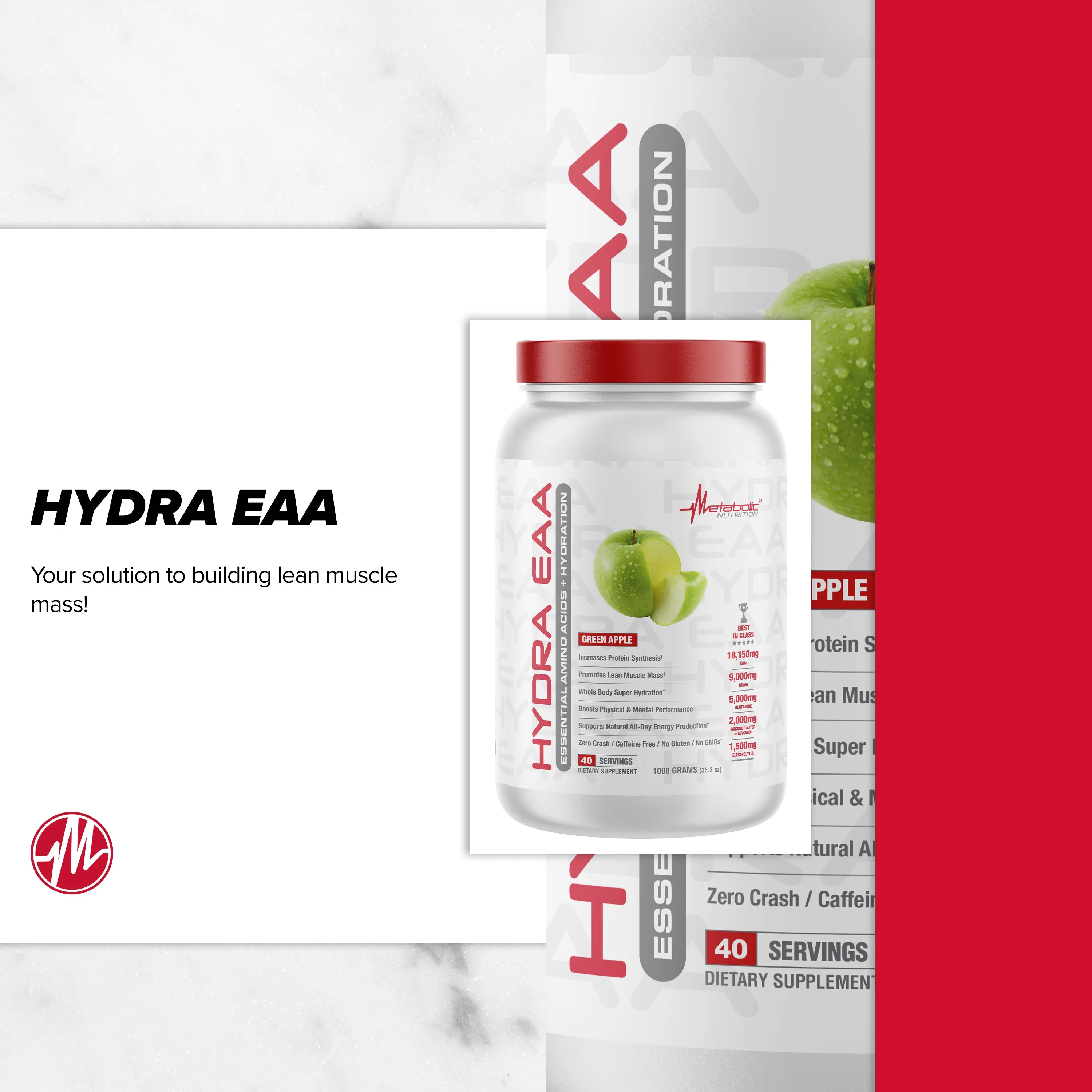 Hydra EAA Essential Amino Acids   Hydration