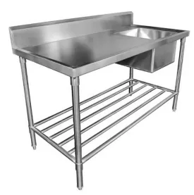 Mixrite SS1721C Sink Bench with Splashback - W2100 x D700 x H900